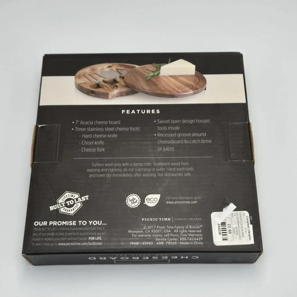 Toscana Cheese‎ Board And Tools Set New, Wooden, Entertainment, Hostess